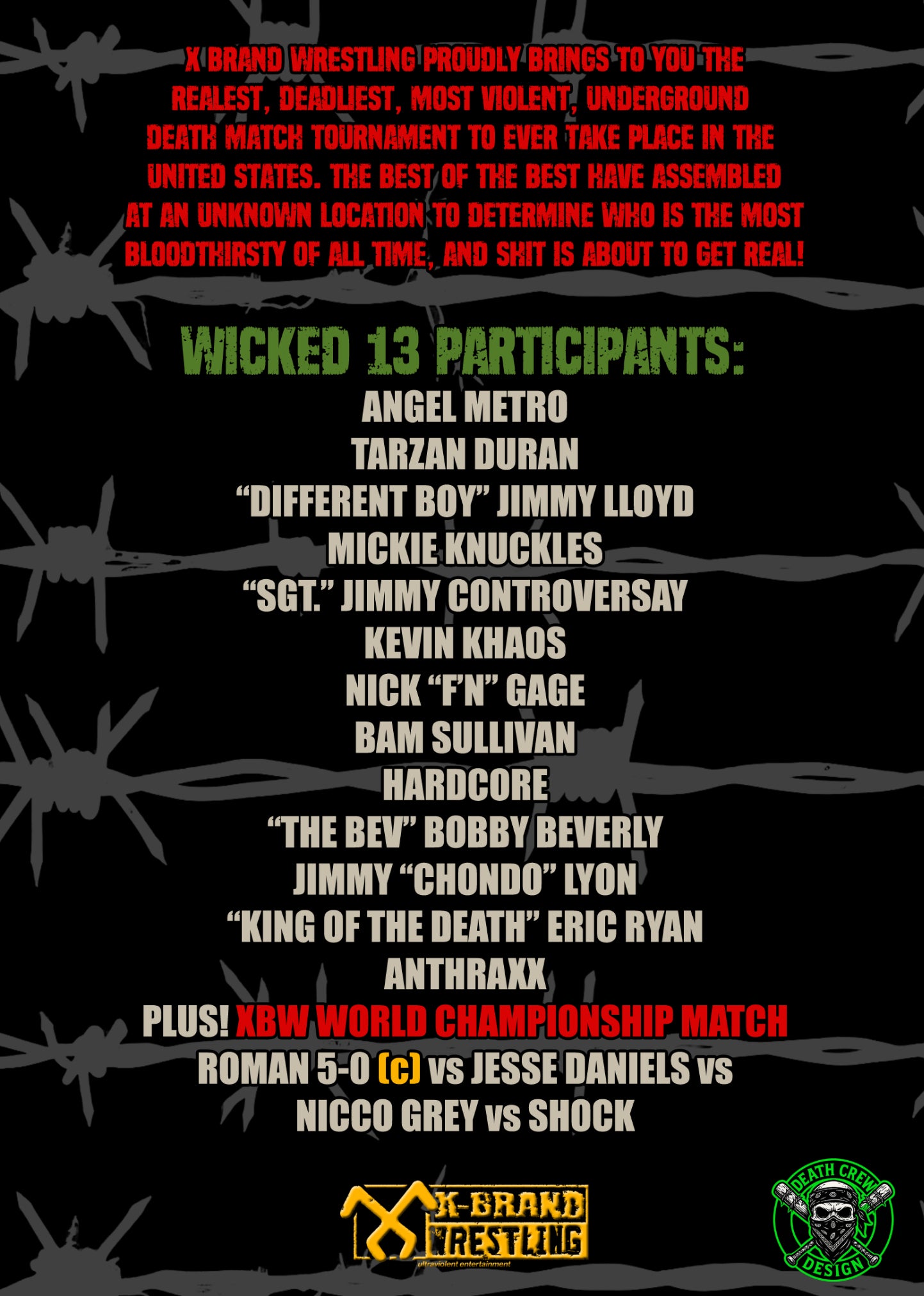 X Brand Wrestling - Wicked 13 DVD image 1