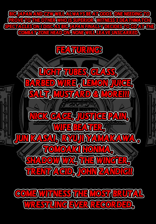 BJW vs. CZW Hardcore Series Vol 1-3 image 1
