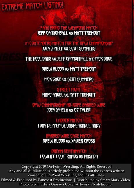 On Point Wrestling - Blood Define Us Vol.1