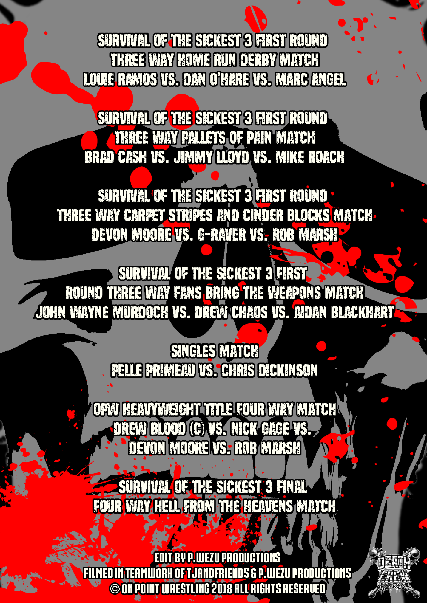On Point Wrestling: Survival Of The Sickest III Re-Edit image 1