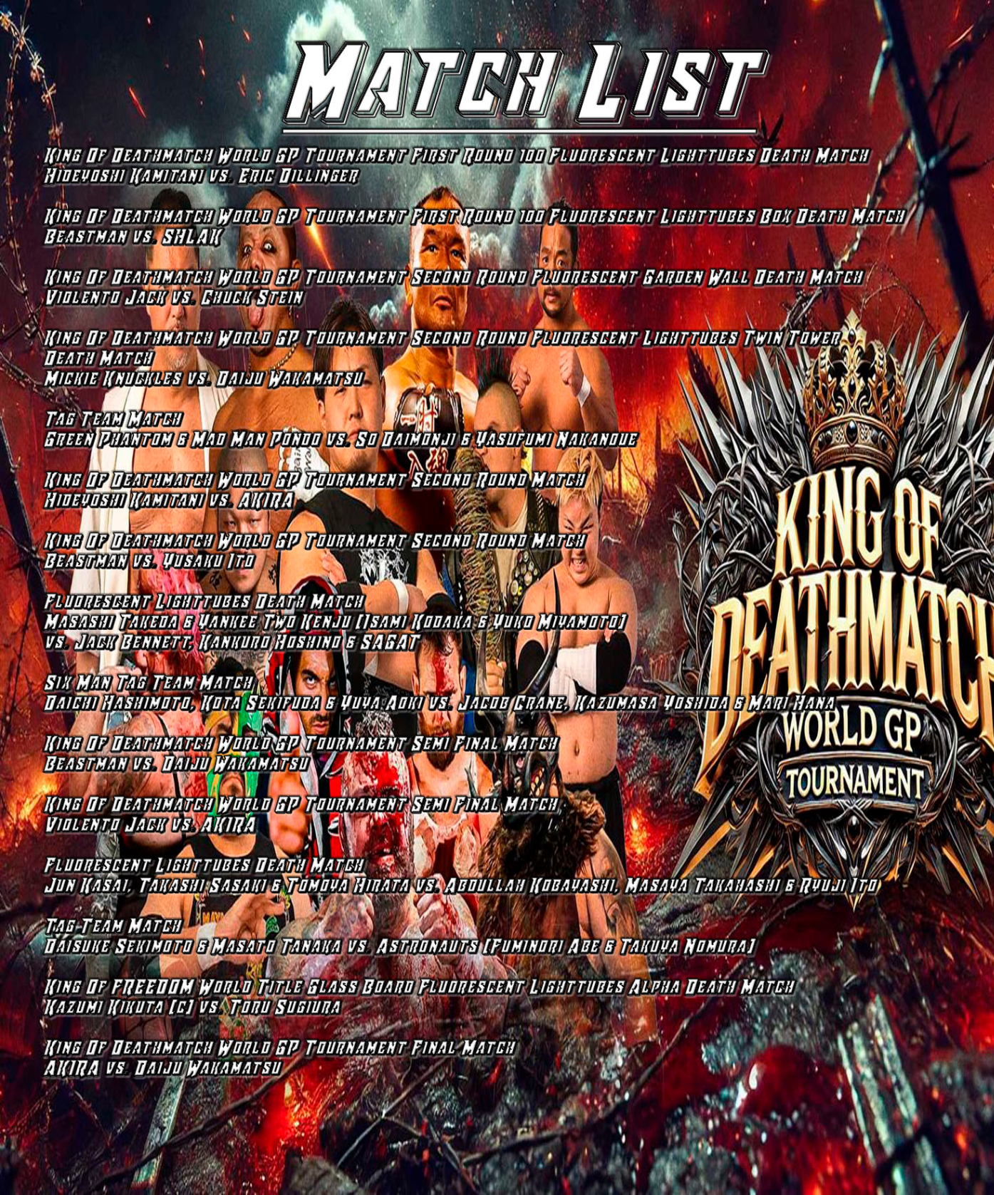 BJW King Of Deathmatch World GP Tournament 2024 [Blu-Ray/DVD] image 1