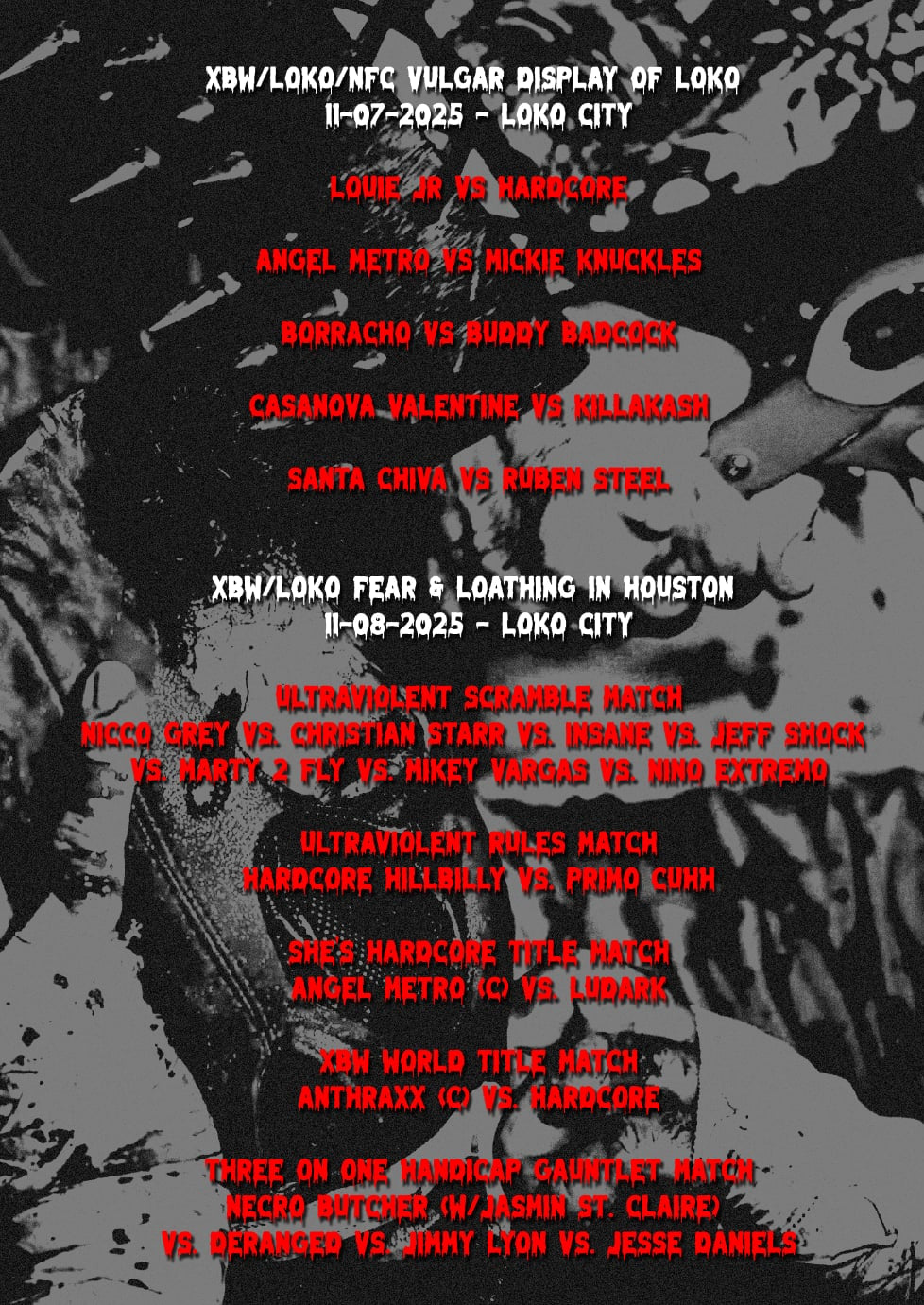X Brand Wrestling - Grindhouse Double Feature image 1