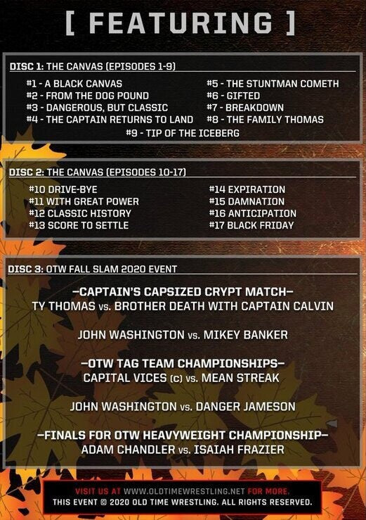OTW Fallslam 2020 (3-Disc DVD Set)