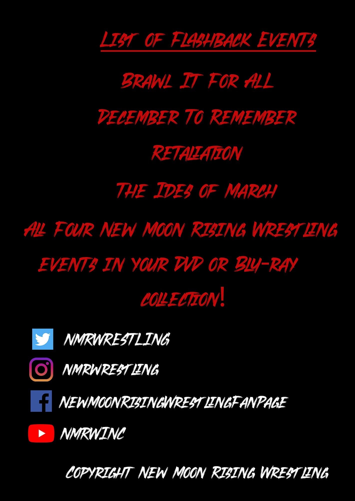 New Moon Rising Wrestling Flashback Collection (Blu-Ray)