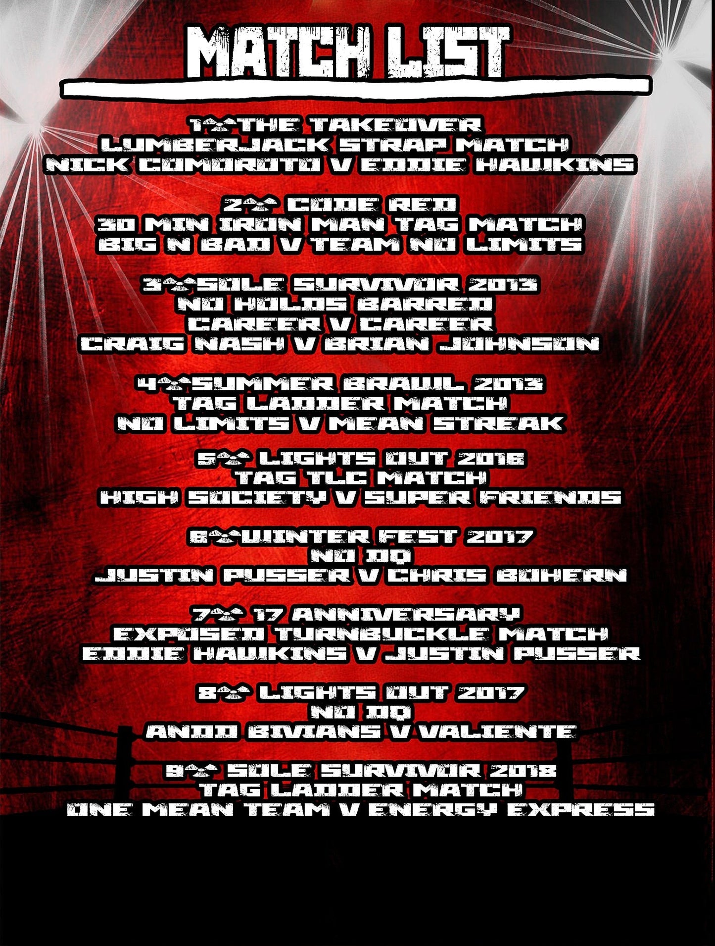 OTW: Cross The Line (Comp of Wildest Matches In OTW)